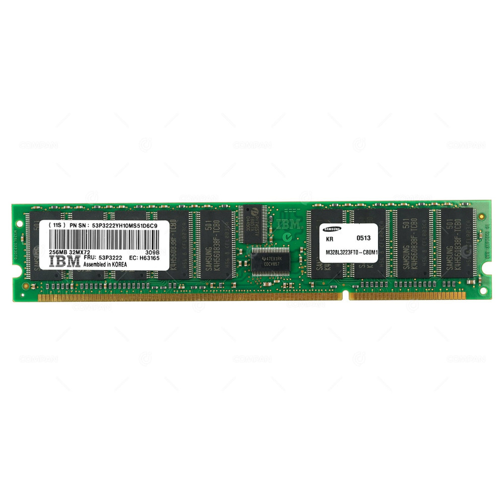 53P3222 IBM MEMORY 256MB PC-2100 DDR-266MHZ 309B